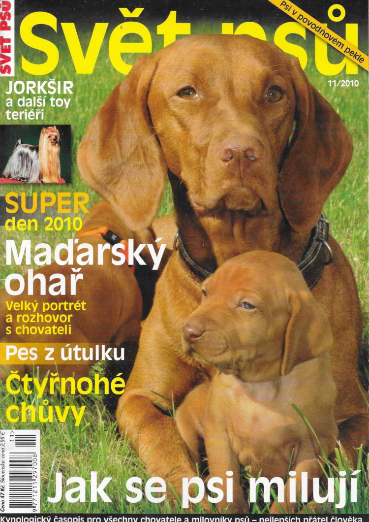 Borůvka na titulní straně časopisu Svět psů !